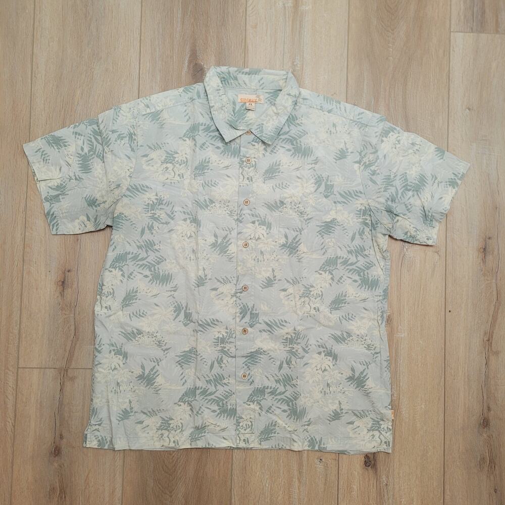 Hawaiian Shirt 2XL Mens Sideout Cotton Aloha Tropical Fits XXL Tag XL